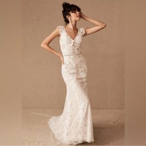Whispers & Echoes Milano Gown In Ivory/almond - Size: 6- at BHLDN